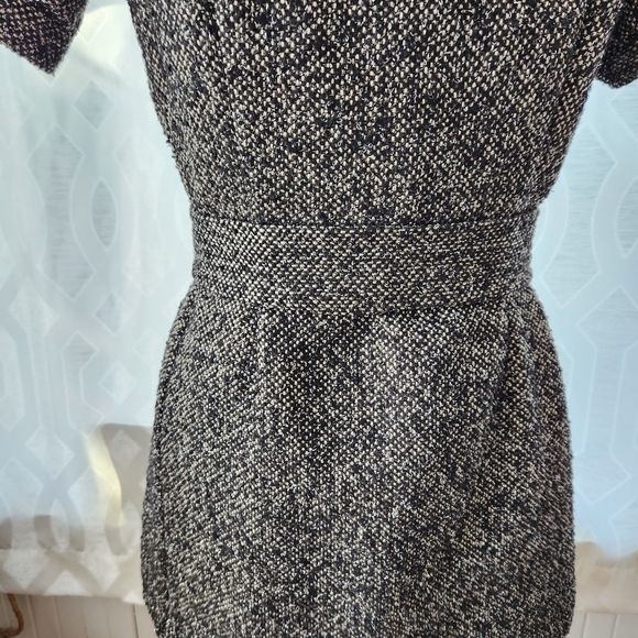 Jennifer Lopez Small Puff Sleeve Metallic Tweed Belted Ultra Super Mini Dress - Picture 6 of 8